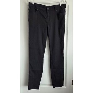 prAna Womens Charcoal Short Inseam Straight Leg  Pants Sz 12 Outdoor Travel